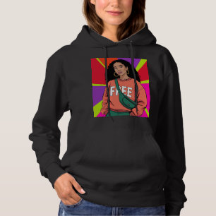 Stylish Black Woman Art Hoodie