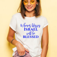 Stylish Bless Israel Christian Scripture
