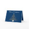 Stylish Blue Christmas Tree Greeting Card