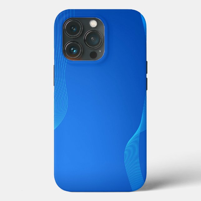Stylish Blue leather Case-Mate iPhone Case (Back)