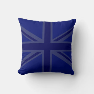 Stylish Blue Union Jack Cushion
