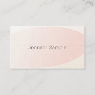 Stylish Blush Pink Modern Minimalist Trendy Luxury Business Card