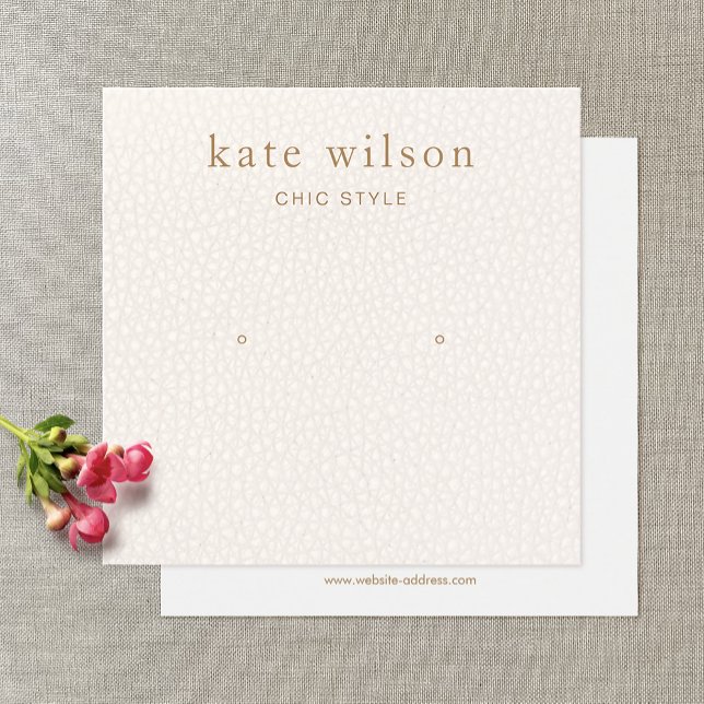 Stylish Blush Pink Stud Earring Display Card (Creator Uploaded)