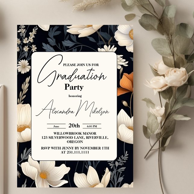 stylish  Boho Graduation  Invitation (Creator Uploaded)