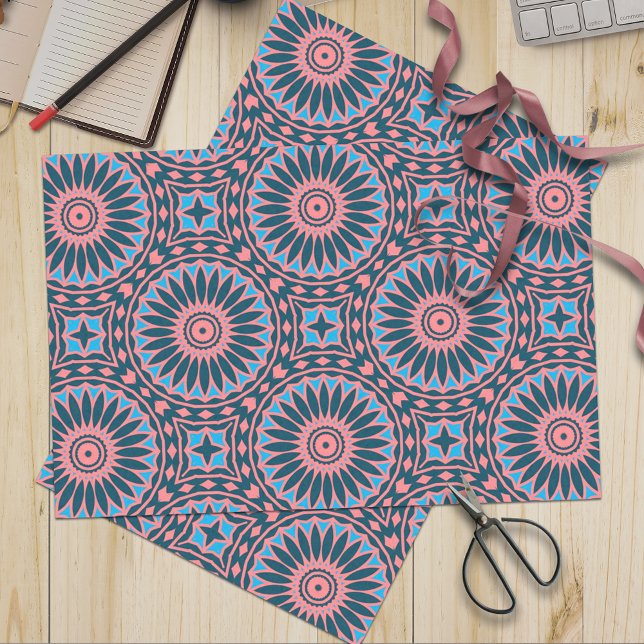 Stylish Boho Mosaic Geometric Pattern Tissue Paper (Creator Uploaded)