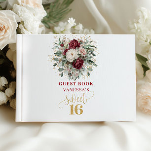 Stylish Boho Sweet 16 Guest Book Sign In