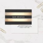 Stylish Bold Gold and Black Striped Modern