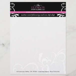 Stylish + Bold Wedding Planner Letterhead