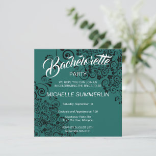 Stylish Border Bachelorette Party Invitation