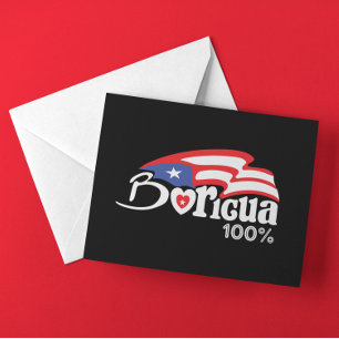 Stylish Boricua 100% Puerto Rico Heritage Flag Postcard