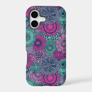 Stylish bright pattern of gorgeous flowers