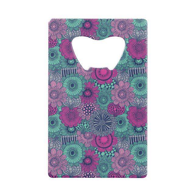 Stylish bright pattern of gorgeous flowers (Front)