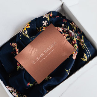 Stylish Bronze Business Gift Thank You Card