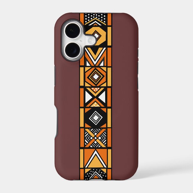 Stylish Brown African art pattern iphone 5 case (Back)