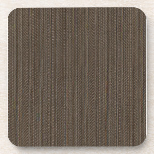 Stylish Brown Fabric Coaster