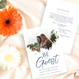 Stylish Brushstroke Grunge Splatter Dirty Stain Save The Date