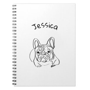 Stylish Bulldog Minimalist Notebook