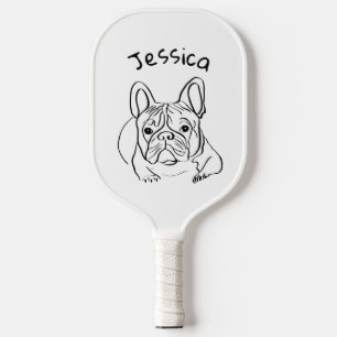 Stylish Bulldog Minimalist Pickleball Paddle
