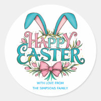Stylish bunny ears Happy Easter