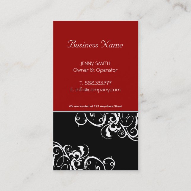 Stylish Business Cards - Customise it! (Front)