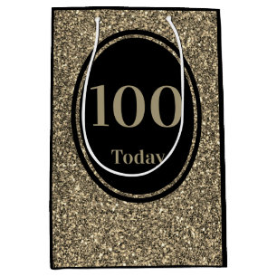 Stylish by year special birthday gift bag 100th