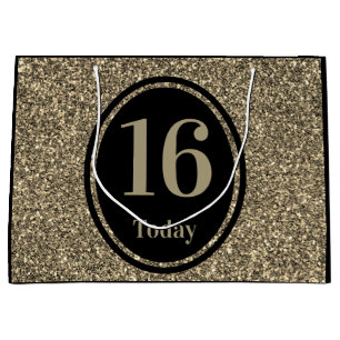 Stylish by year special birthday gift bag 16th