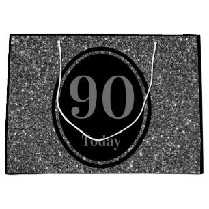 Stylish by year special birthday gift bag 90th