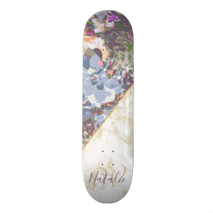 Stylish Cactus and succulents design Skateboard