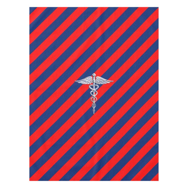 Stylish Caduceus Medical Symbol League Tablecloth (Front)