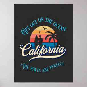 Stylish California Summer Spot Poster