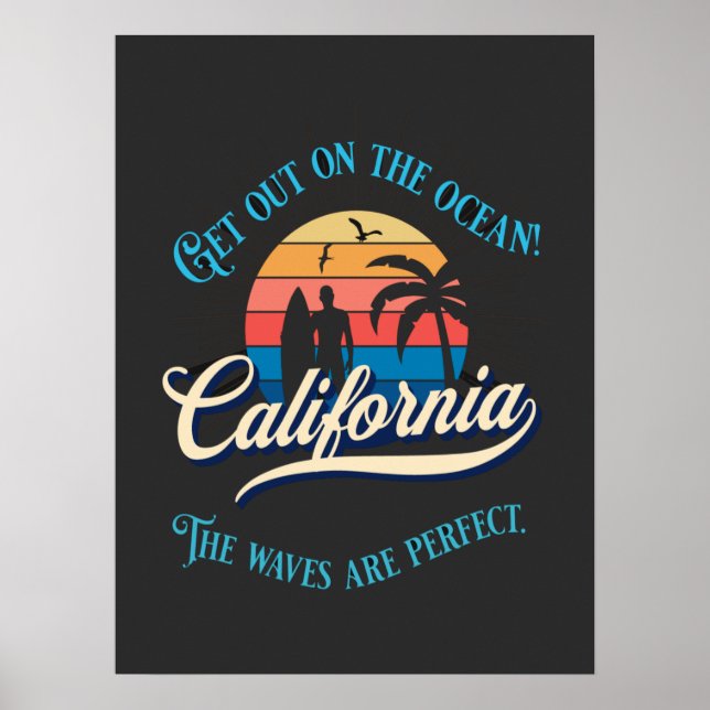 Stylish California Summer Spot Poster (Front)