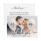  stylish calligraphy wedding photo thank you