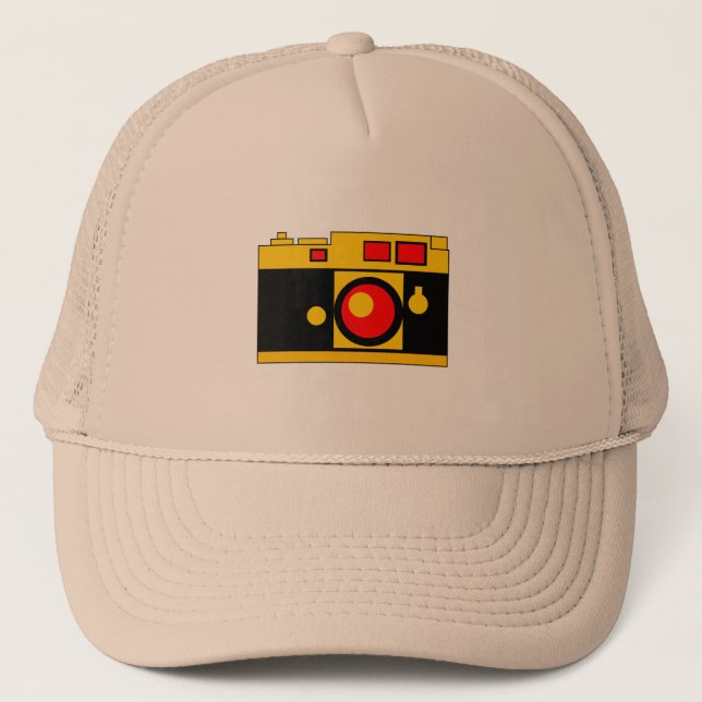 Stylish Camera Trucker Hat (Front)