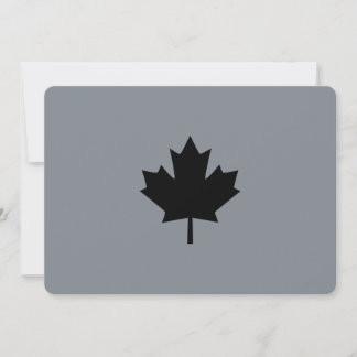 Stylish Canadian Black Maple Leaf