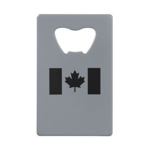 Stylish Canadian Flag in Black