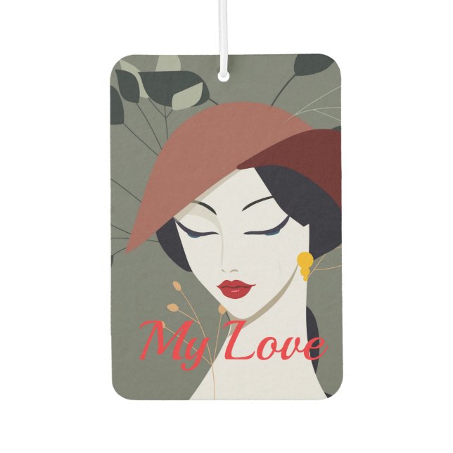 Stylish Car Hanging Fragrance Accessory Car Air Freshener (Front)