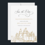 Stylish Castle Once Upon A Time Fairy Tale Wedding Save The Date<br><div class="desc">Can be customised to suit your needs.

// Looking for matching or complementary items? Other stationery from the set available in the ‘collections’ section of my store.

// Need help customising your design? Got other ideas? Feel free to contact me (Zoe) directly.</div>