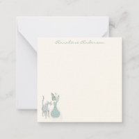 Stylish Cat Botanical Illustration Pastel Custom