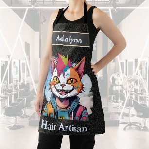 Stylish Cat Gifts for Hairdressers Hair Stylists Apron