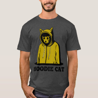Stylish cat in a yellow hoodie Swag family T-Shirt