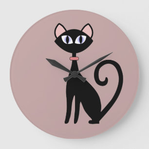 Stylish Cat Theme Wall Clocks