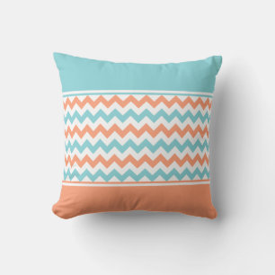 Stylish Chevron & Monogram Decorator Pillow