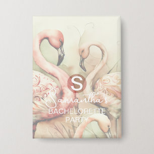 Stylish Chic Flamingo Monogram Personalised