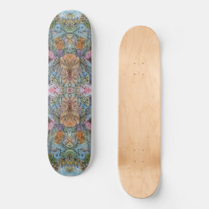 Stylish Chic Flower Garden Watercolor Painting  Skateboard