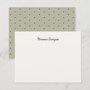 Stylish Chic Monogrammed Card