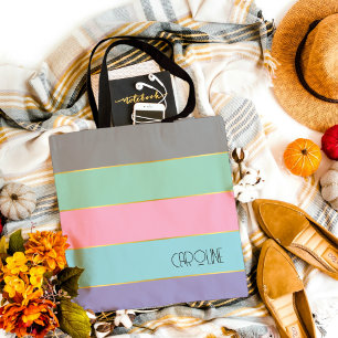 Stylish Chic Pastel Pattern theme  Tote Bag