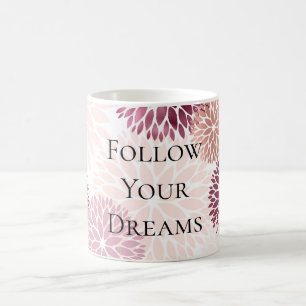 Stylish Chic Pink Floral  Coffee Mug
