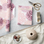 Stylish Chic Pink Floral Wrapping Paper<br><div class="desc">Stylish Chic Pink Burgundy Floral Bridal Shower or any occasion</div>