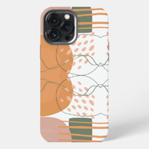 Stylish chic Pink green Abstract pattern aesthetic iPhone 13 Pro Max Case