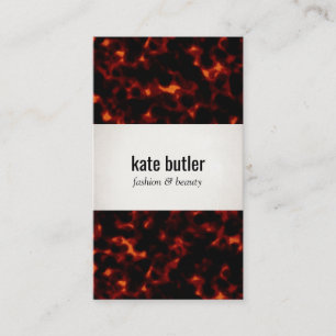 Stylish Chic Tortoise Shell Beauty and Fashion Business Card